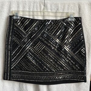 Club Monaco Sequin Mini Skirt